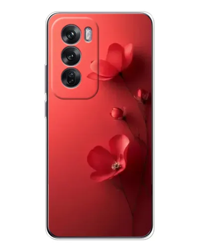 Чохол для OPPO Reno 12 з картинкою «Макові суцвіття»