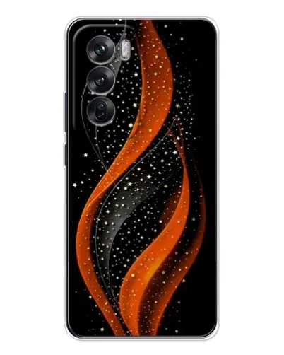 Чохол для OPPO Reno 12 з картинкою «Вогняна зоряна хвиля»