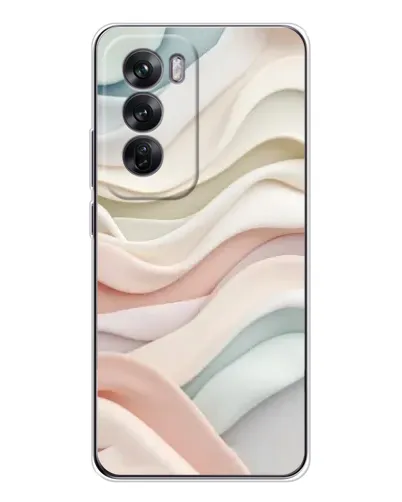 Чохол для OPPO Reno 12 з картинкою «Пастельні ніжні хвилі»