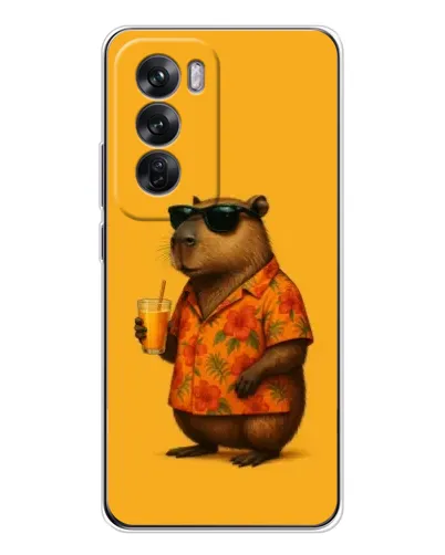 Чехол для OPPO Reno 12 с картинкой «Капибара на отдыхе» Чехол для OPPO Reno 12 с картинкой «Капибара на отдыхе»
