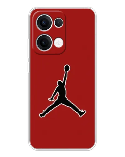 Чехол для OPPO Reno 13 5G с картинкой «Jordan Red Back» Чехол для OPPO Reno 13 5G с картинкой «Jordan Red Back»