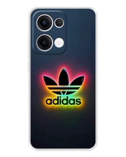 Чехол для OPPO Reno 13 5G с картинкой «Неоновый Adidas»