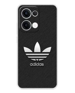 Чехол для OPPO Reno 13 5G с картинкой «Adidas Карбоновая текстура»
