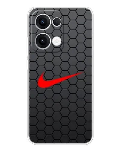 Чехол для OPPO Reno 13 5G с картинкой «Nike — карбоновая сетка»