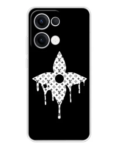Чехол для OPPO Reno 13 5G с картинкой «Цветочная монограмма» Чехол для OPPO Reno 13 5G с картинкой «Цветочная монограмма»