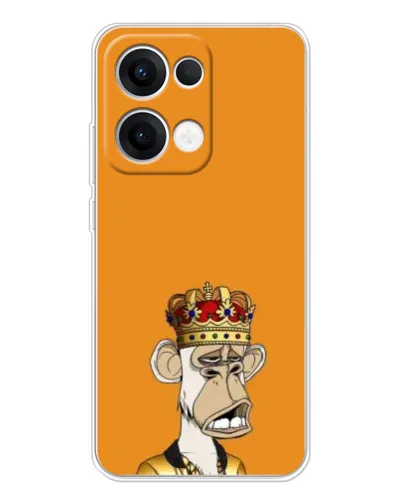 Чехол для OPPO Reno 13 5G с картинкой «Золотая обезьяна Bored Ape»