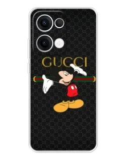 Чехол для OPPO Reno 13 5G с картинкой «Микки Маус Gucci»