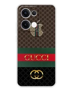 Чехол для OPPO Reno 13 5G с картинкой «Gucci — брендированный десерт»