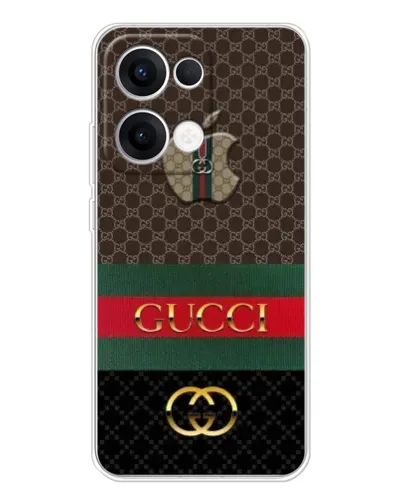 Чехол для OPPO Reno 13 5G с картинкой «Gucci — брендированный десерт» Чехол для OPPO Reno 13 5G с картинкой «Gucci — брендированный десерт»
