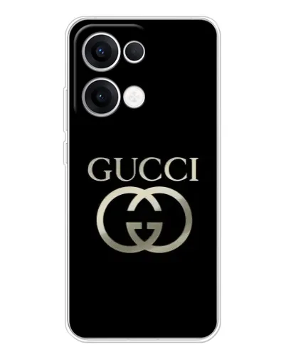 Чехол для OPPO Reno 13 5G с картинкой «Gucci — золото на черном» Чехол для OPPO Reno 13 5G с картинкой «Gucci — золото на черном»