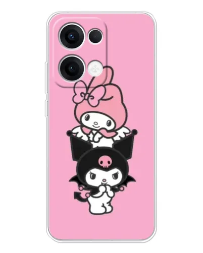 Чехол для OPPO Reno 13 5G с картинкой «My Melody и Kuromi»