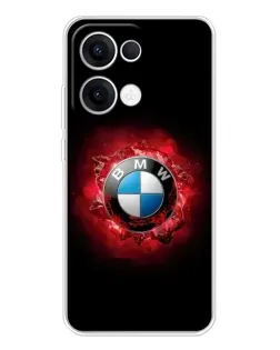 Чехол для OPPO Reno 13 5G с картинкой «Логотип BMW — вспышка»