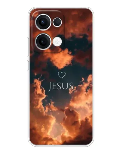 Чехол для OPPO Reno 13 5G с картинкой «Сияние Имени Jesus»