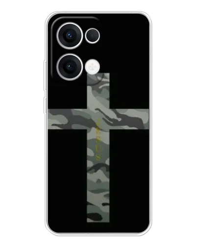 Чехол для OPPO Reno 13 5G с картинкой «Милитари Крест»