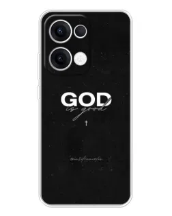 Чехол для OPPO Reno 13 5G с картинкой «GOD — Бог над всем»
