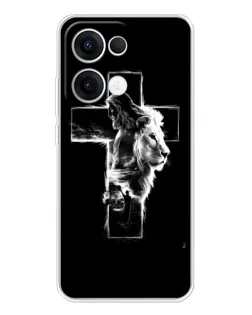Чехол для OPPO Reno 13 5G с картинкой «Сияющий крест Jesus»
