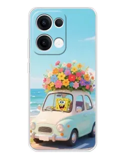 Чехол для OPPO Reno 13 5G с картинкой «Автомобильное путешествие»