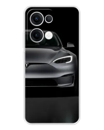 Чехол для OPPO Reno 13 5G с картинкой «Tesla Model S Look» Чехол для OPPO Reno 13 5G с картинкой «Tesla Model S Look»