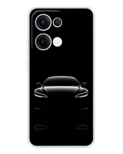 Чехол для OPPO Reno 13 5G с картинкой «Силуэт Tesla Night» Чехол для OPPO Reno 13 5G с картинкой «Силуэт Tesla Night»