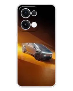 Чехол для OPPO Reno 13 5G с картинкой «Cybertruck в пустыне» Чехол для OPPO Reno 13 5G с картинкой «Cybertruck в пустыне»