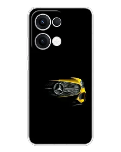 Чехол для OPPO Reno 13 5G с картинкой «Mercedes — ретро стиль»