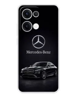 Чехол для OPPO Reno 13 5G с картинкой «Mercedes — решетка радиатора»