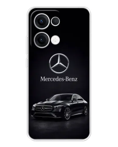 Чехол для OPPO Reno 13 5G с картинкой «Mercedes — решетка радиатора»