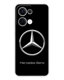 Чехол для OPPO Reno 13 5G с картинкой «Mercedes Silver Logo»