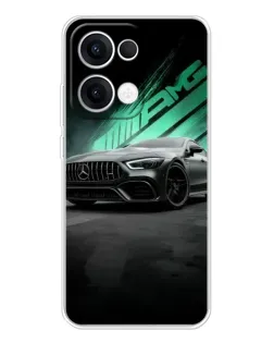 Чехол для OPPO Reno 13 5G с картинкой «Темный Mercedes AMG»