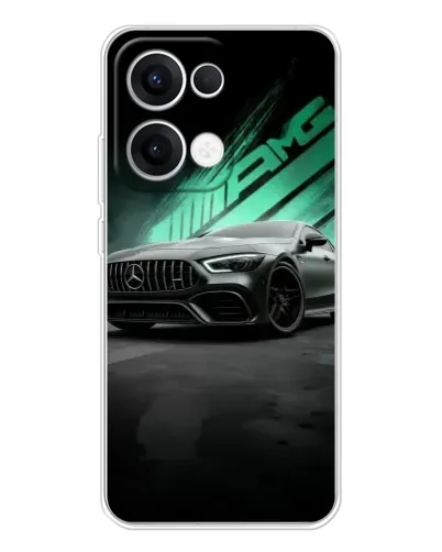 Чехол для OPPO Reno 13 5G с картинкой «Темный Mercedes AMG»