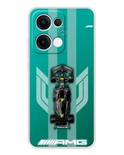 Чехол для OPPO Reno 13 5G с картинкой «Mercedes AMG Petronas»