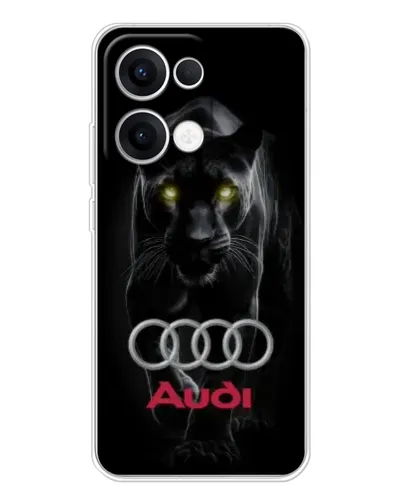 Чехол для OPPO Reno 13 5G с картинкой «Пантера и Audi»