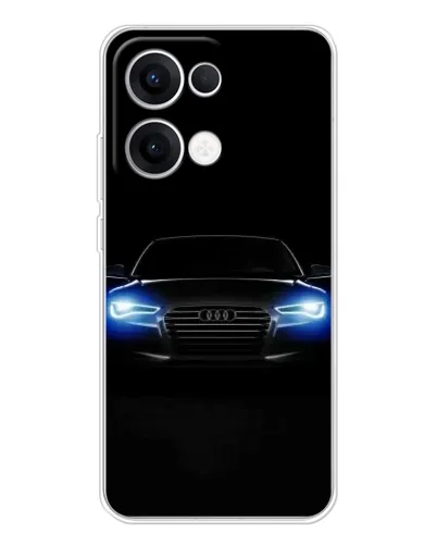 Чехол для OPPO Reno 13 5G с картинкой «Audi в неоне»