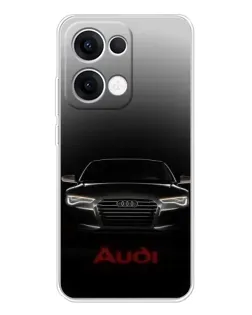 Чехол для OPPO Reno 13 5G с картинкой «Audi — градиентный контур» Чехол для OPPO Reno 13 5G с картинкой «Audi — градиентный контур»