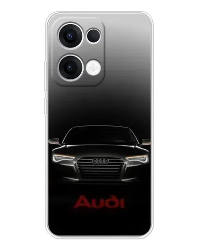 Чехол для OPPO Reno 13 5G с картинкой «Audi — градиентный контур»