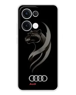 Чехол для OPPO Reno 13 5G с картинкой «Графика — пантера и Audi» Чехол для OPPO Reno 13 5G с картинкой «Графика — пантера и Audi»
