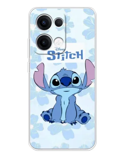 Чохол для OPPO Reno 13 5G з картинкою «Stitch серед квітів»