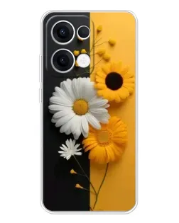 Чехол для OPPO Reno 13 5G с картинкой «Подсолнух и ромашка» Чехол для OPPO Reno 13 5G с картинкой «Подсолнух и ромашка»