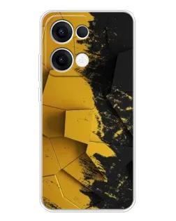 Чехол для OPPO Reno 13 5G с картинкой «Золотые осколки геометрии»