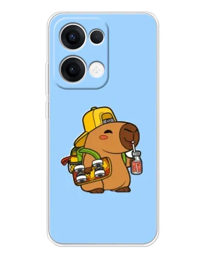 Чехол для OPPO Reno 13 5G с картинкой «Капибара на скейте» Чехол для OPPO Reno 13 5G с картинкой «Капибара на скейте»