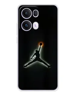 Чехол для OPPO Reno 13 Pro 5G с картинкой «Jordan Gradient Logo»