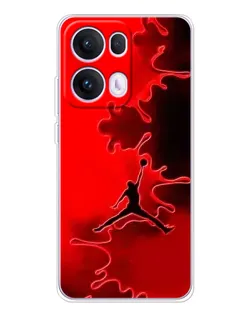 Чехол для OPPO Reno 13 Pro 5G с картинкой «Jordan Red Smoke»