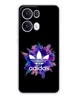 Чехол для OPPO Reno 13 Pro 5G с картинкой «Взрыв красок Adidas»