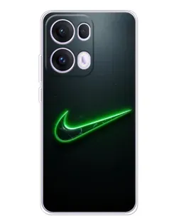 Чохол для OPPO Reno 13 Pro 5G з картинкою «Неоновий контур Nike»