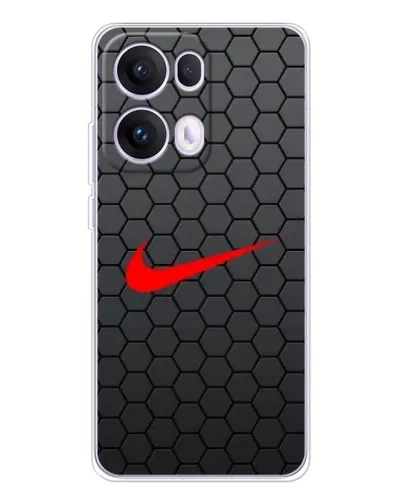 Чехол для OPPO Reno 13 Pro 5G с картинкой «Nike — карбоновая сетка»