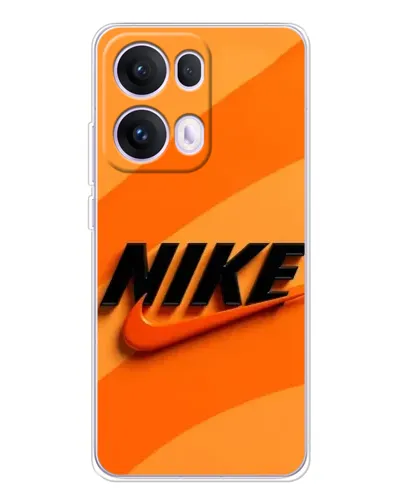 Чехол для OPPO Reno 13 Pro 5G с картинкой «Оранжевый драйв Nike»