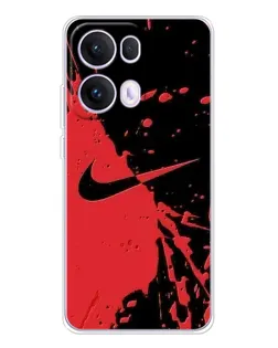 Чехол для OPPO Reno 13 Pro 5G с картинкой «Красные брызги Nike» Чехол для OPPO Reno 13 Pro 5G с картинкой «Красные брызги Nike»