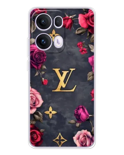 Чехол для OPPO Reno 13 Pro 5G с картинкой «Цветочный Louis Vuitton»