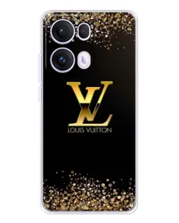 Чехол для OPPO Reno 13 Pro 5G с картинкой «LV — золотые искры»