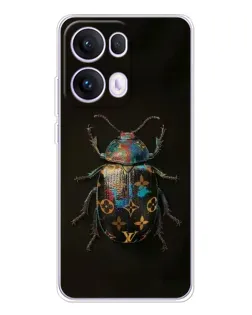 Чехол для OPPO Reno 13 Pro 5G с картинкой «LV — мраморный принт»
